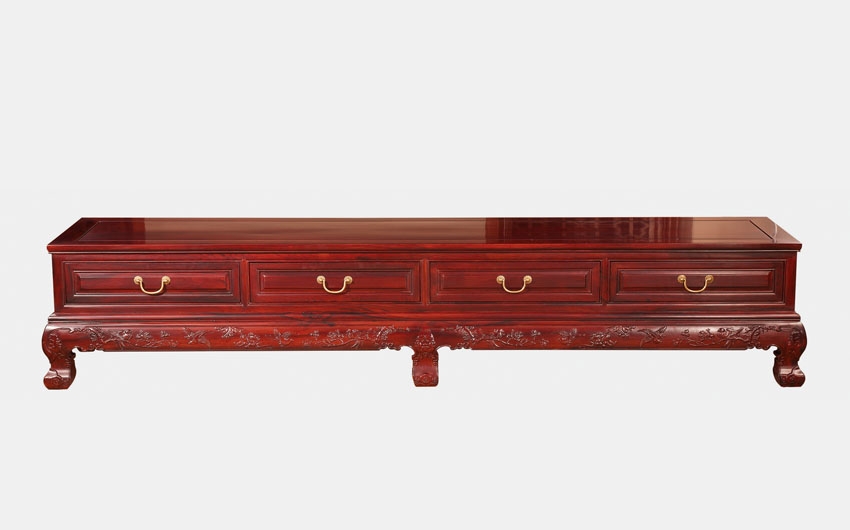 素面弯角电视柜