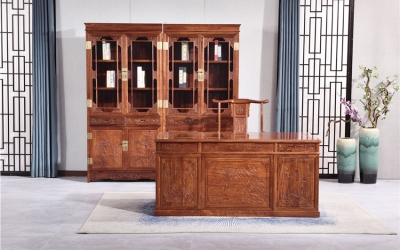 1米68山水书桌书橱