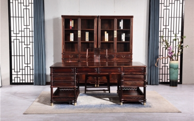 圆包圆书桌+书橱